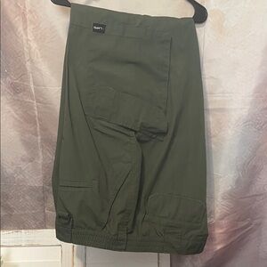 LRG Men's Olive Cargo Pants with Utility Pockets